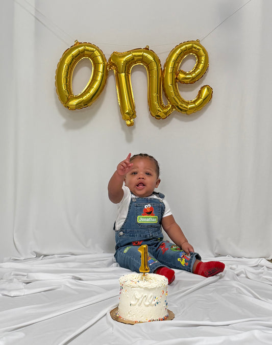 Custom Birthday Infant & Toddler Denim Overalls - Deposit