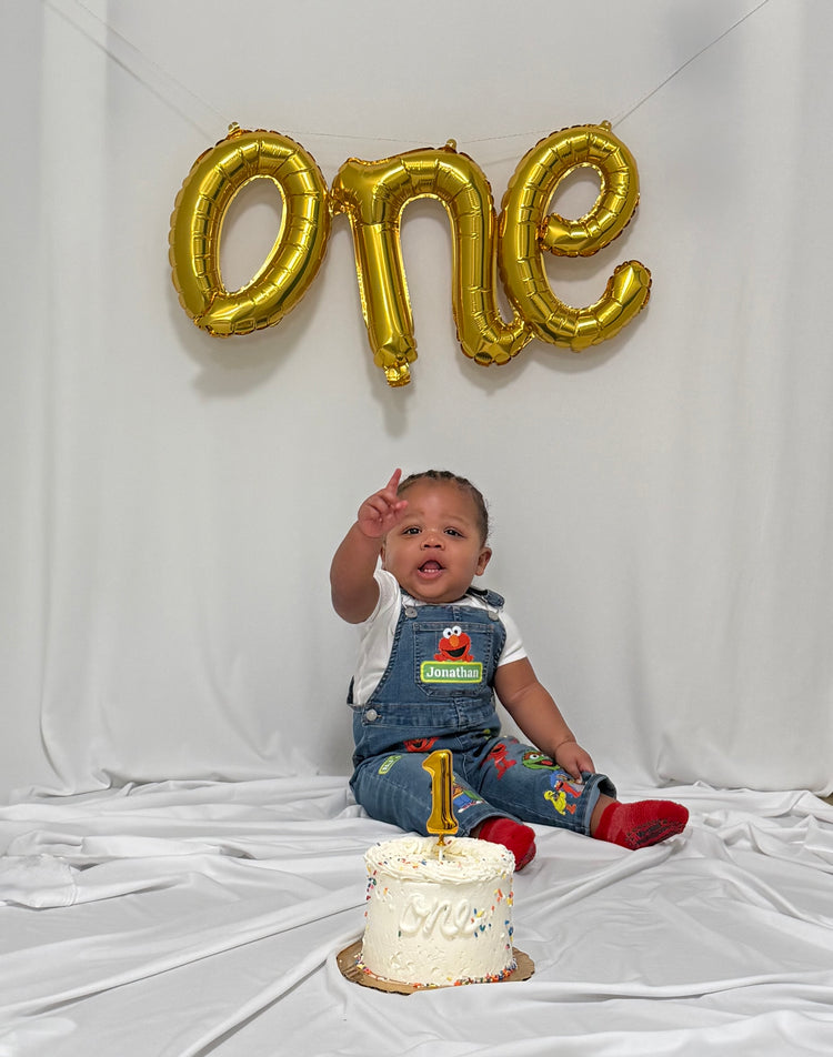 Custom Birthday Infant/Toddler Denim Overalls