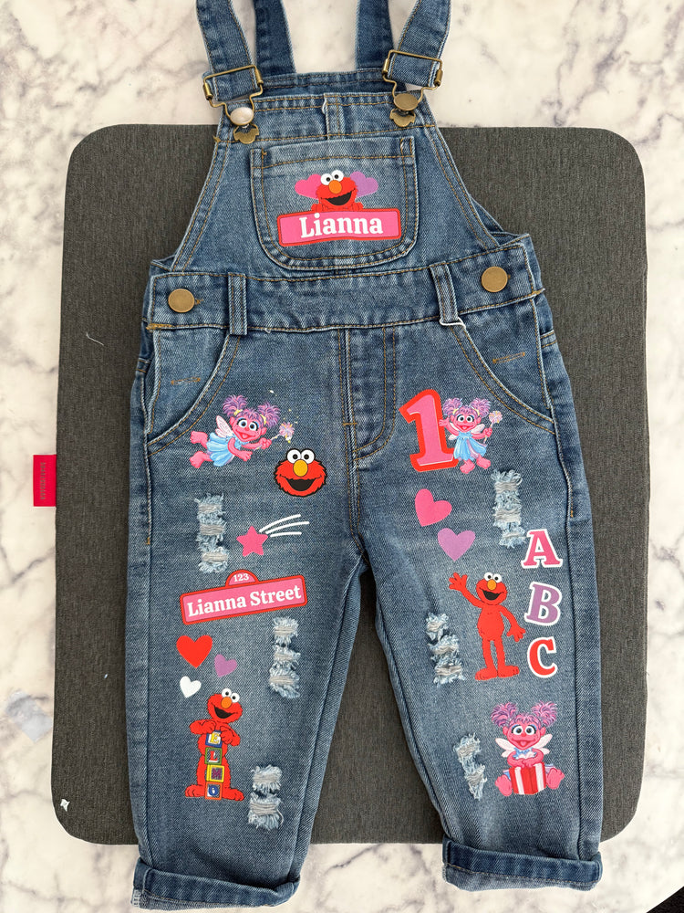 Custom Birthday Infant/Toddler Denim Overalls