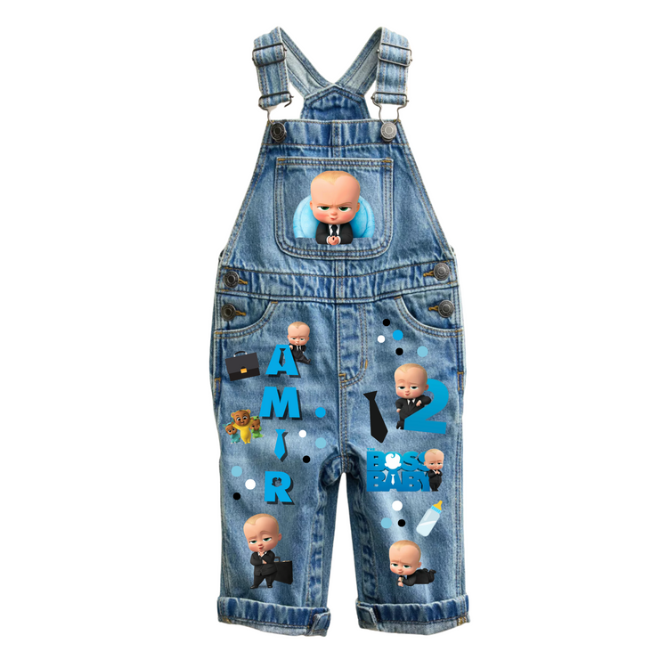 Custom Birthday Infant/Toddler Denim Overalls