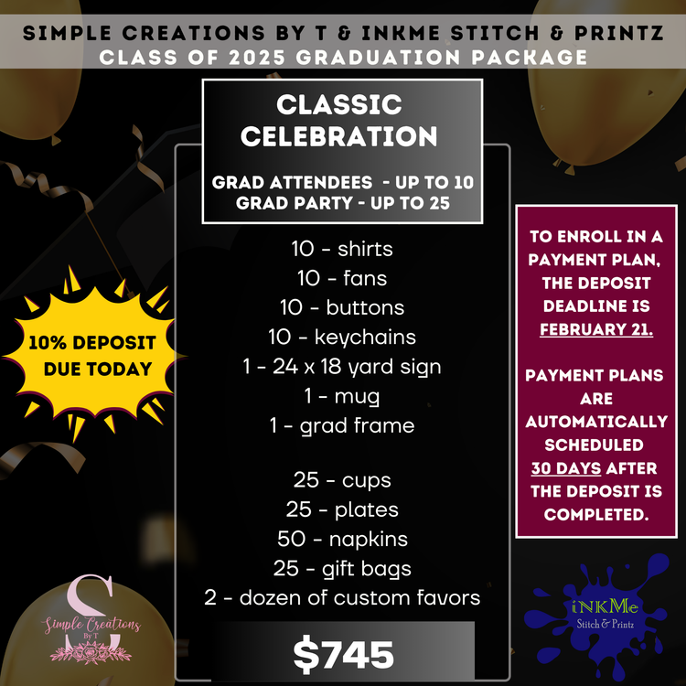 2025 Graduation Package - Classic Celebration
