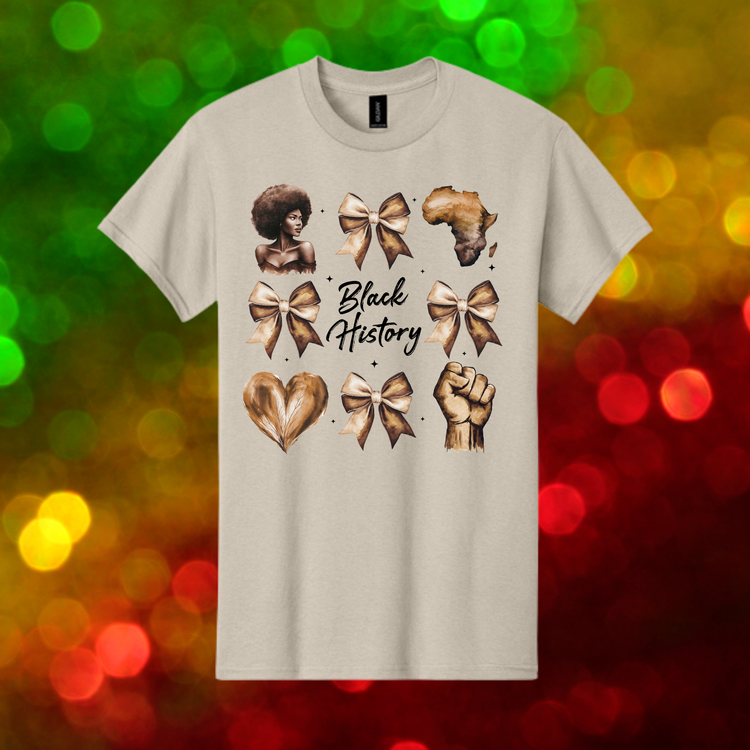 Black History Bow Unisex T-Shirt/Sweatshirt