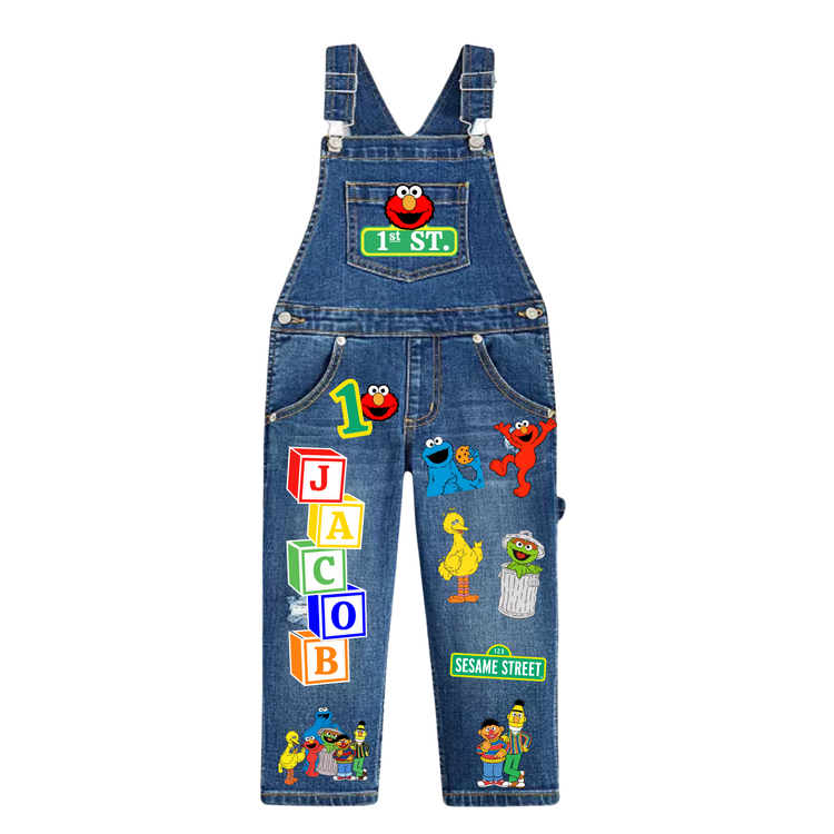 Custom Birthday Infant/Toddler Denim Overalls