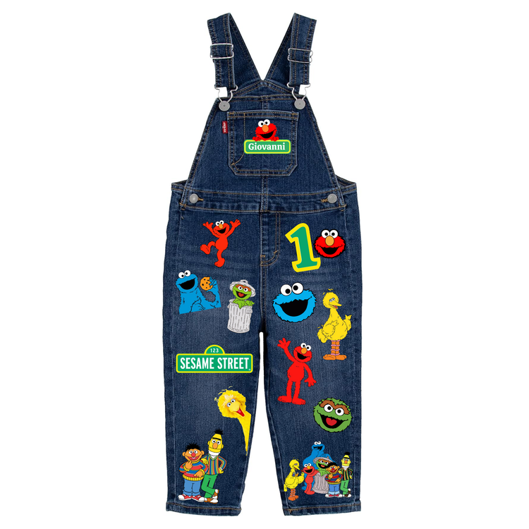 Custom Birthday Infant/Toddler Denim Overalls