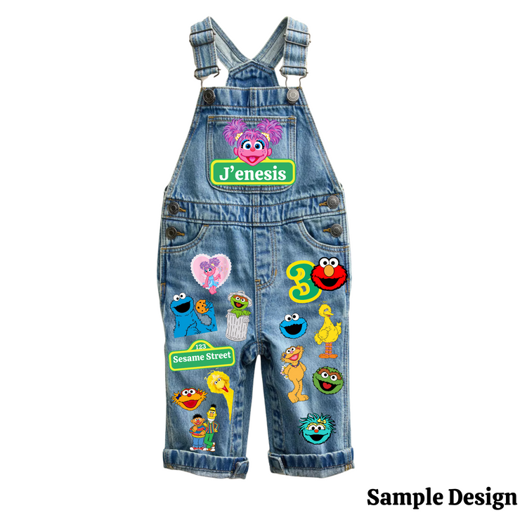 Custom Birthday Infant/Toddler Denim Overalls