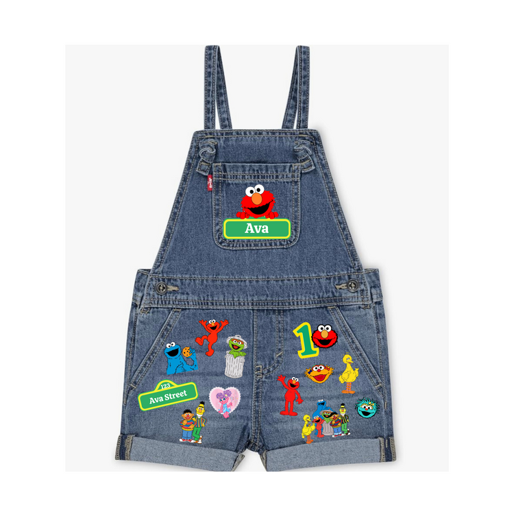 Custom Birthday Infant/Toddler Denim Overalls