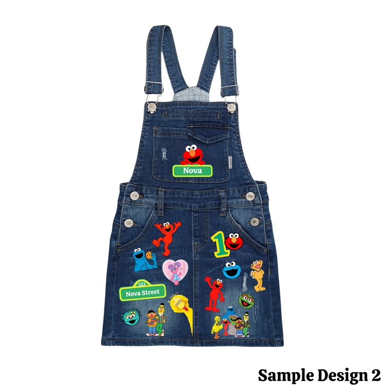 Custom Birthday Infant/Toddler Denim Overalls