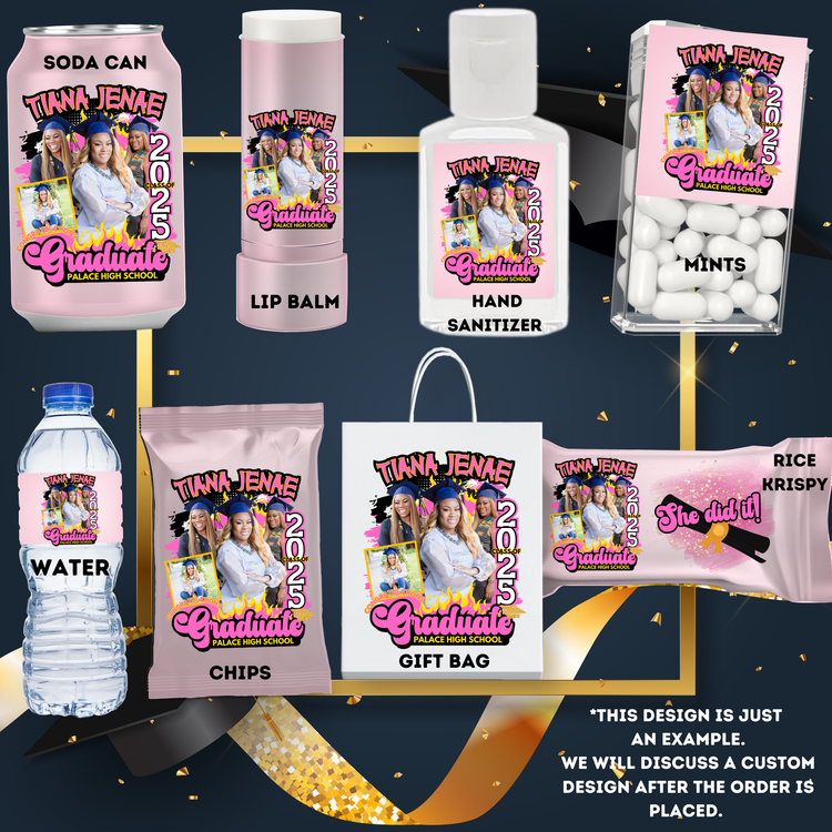 2025 Custom Graduation Treat Favors (Price Per Dozen, Filled & Unfilled Options)