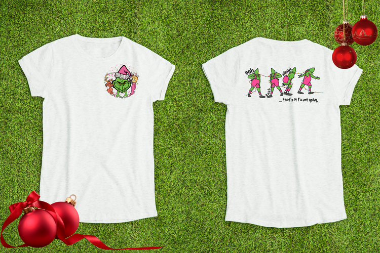 Grinch Christmas Digital PNG Designs - (31 designs, sent via email)