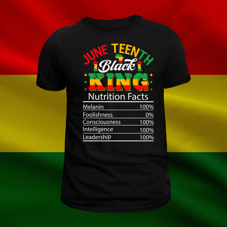 Juneteenth Black King Short Sleeve T-Shirt