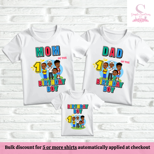 Jools TV Family Birthday Shirts | Semi-Custom Family Name & Age Shirts