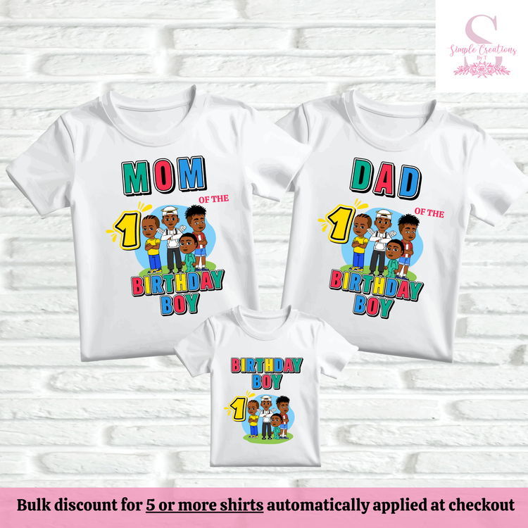 Jools TV Family Birthday Shirts | Semi-Custom Family Name & Age Shirts