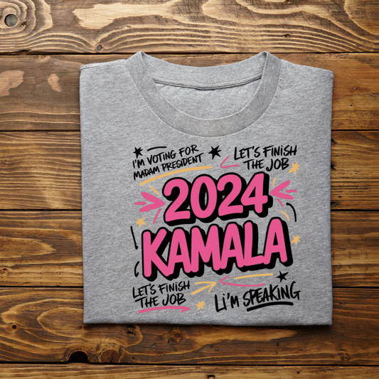 2024 Kamala Graffiti Font T-Shirt