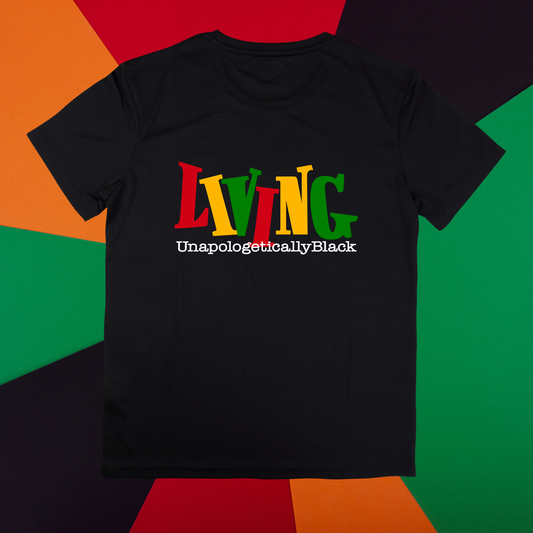 Living Unapologetically Black Unisex Black T-Shirt/Sweatshirt