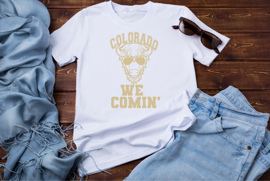 Colorado Buffaloes Football We Coming T-Shirt