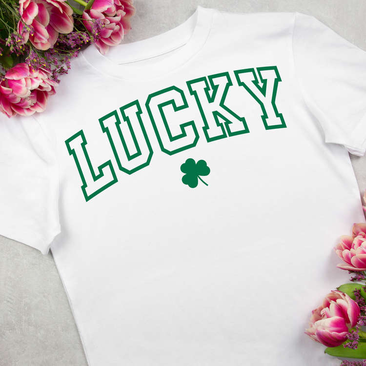 Lucky with 4 Leaf Clover T-Shirt