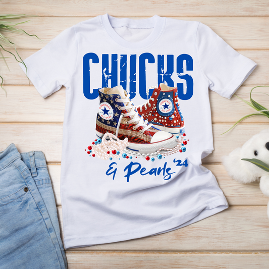 Chucks and Pearls Kamala T-Shirt