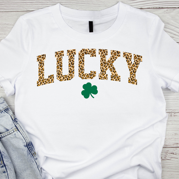 Lucky with 4 Leaf Clover T-Shirt