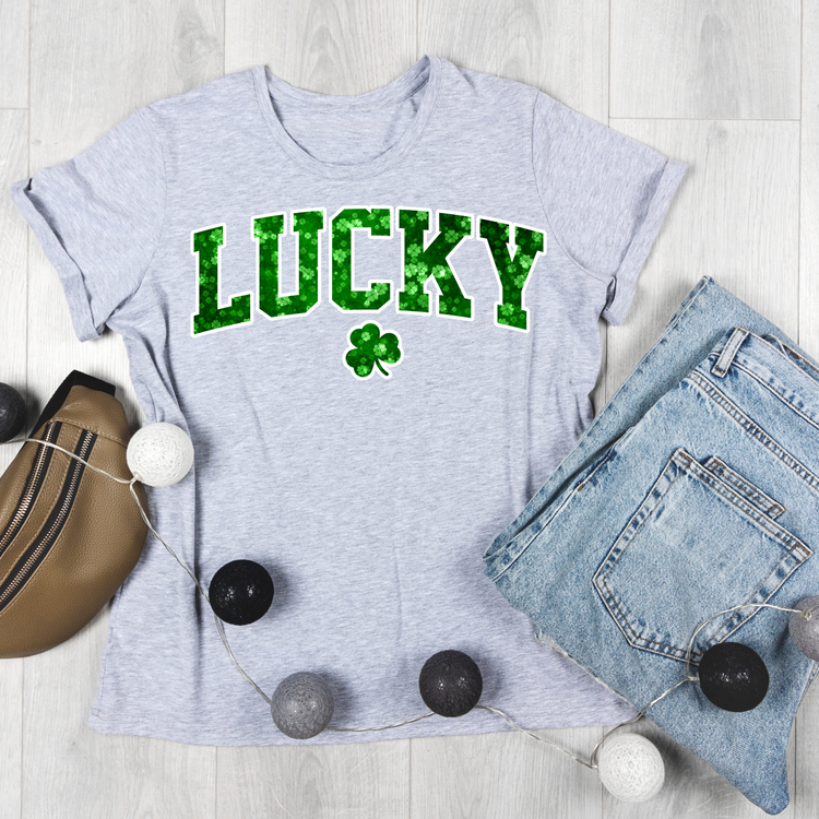 Lucky with 4 Leaf Clover T-Shirt