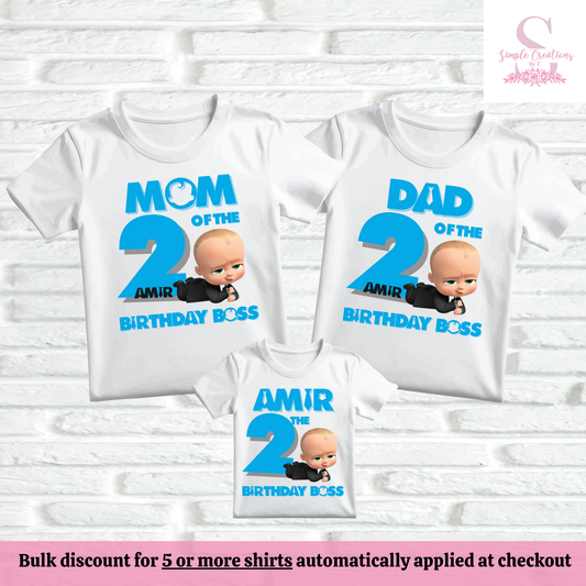 Boss Baby-Inspired Family Birthday Shirts | Semi-Custom Character & Age