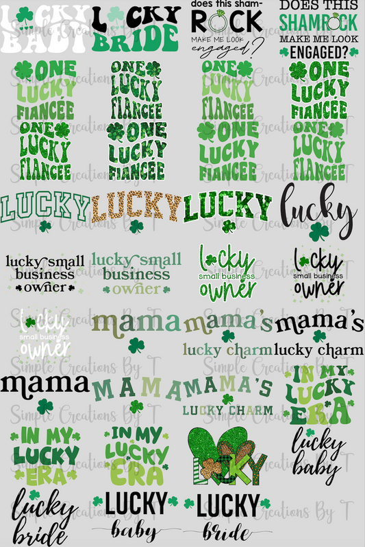 St. Patrick's Day Bundle - PNG Digital File (35 Designs)