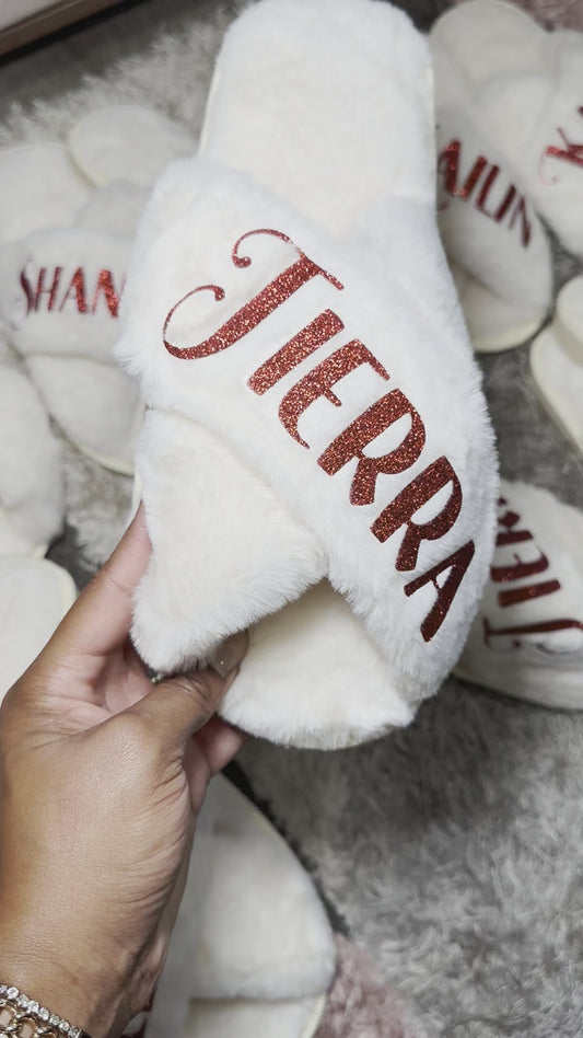 Custom Fuzzy Slippers