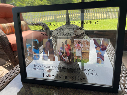 Custom Photo & Quote Floating Frame